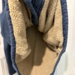 Thumbnail for Veste Wrangler pour homme doublée en sherpa épais – Bleu – XL