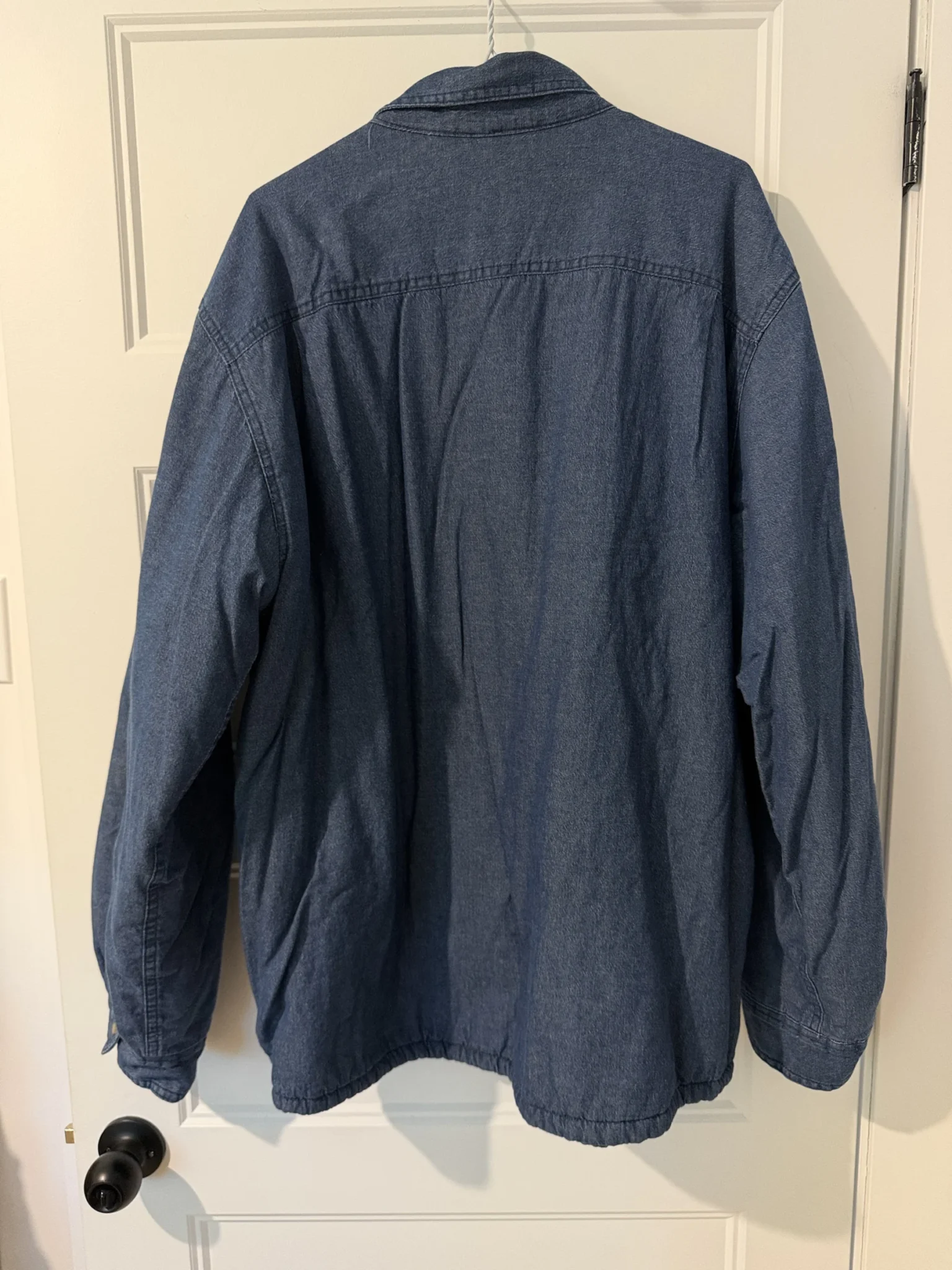 Image for Veste Wrangler pour homme doublée en sherpa épais – Bleu – XL