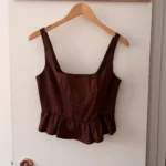 Thumbnail for Top Anthropologie Mare Mare péplum