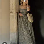 Featured thumbnail for Robe maxi Princess Polly gingham
