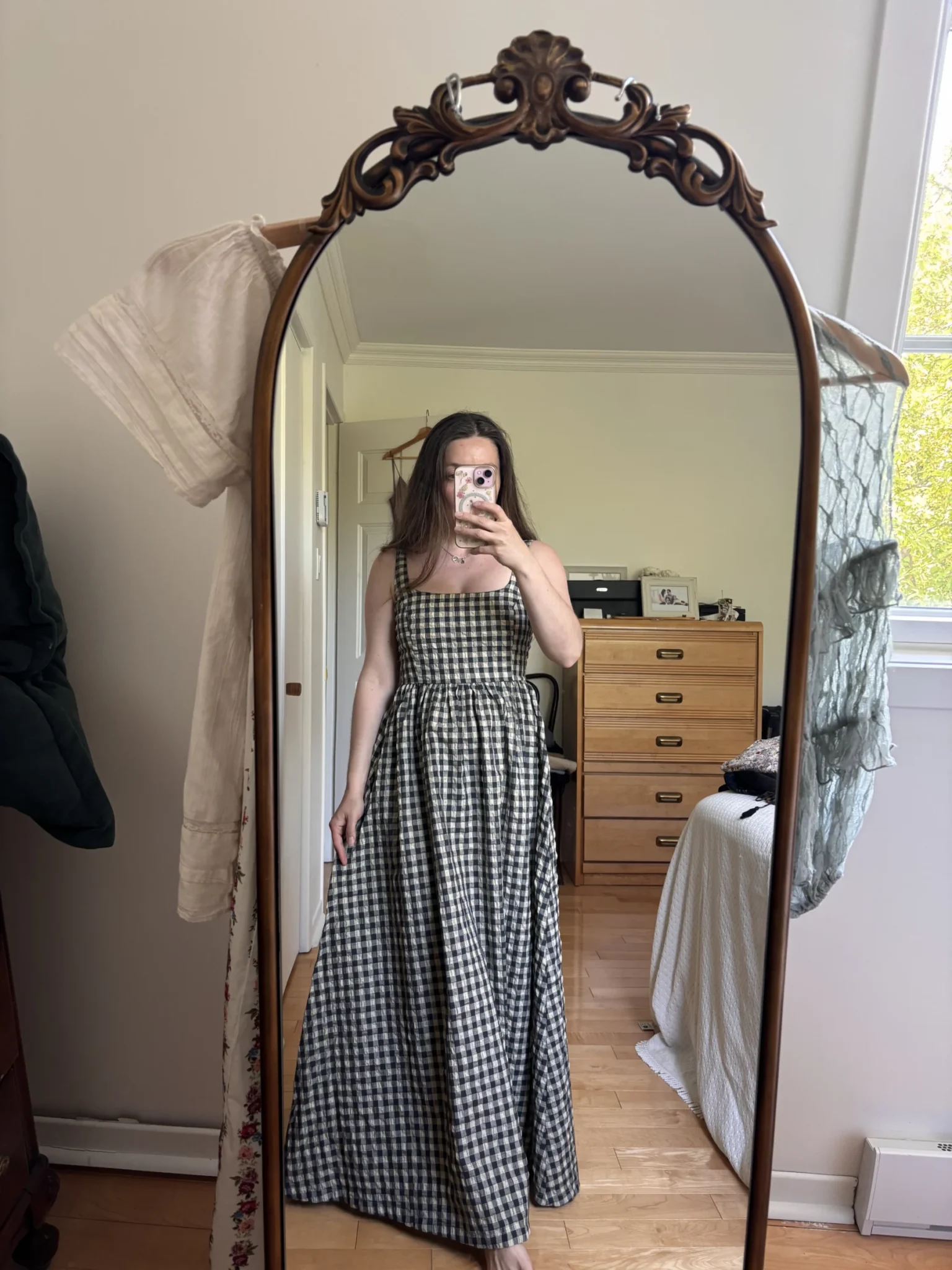 Image for Robe maxi Princess Polly gingham