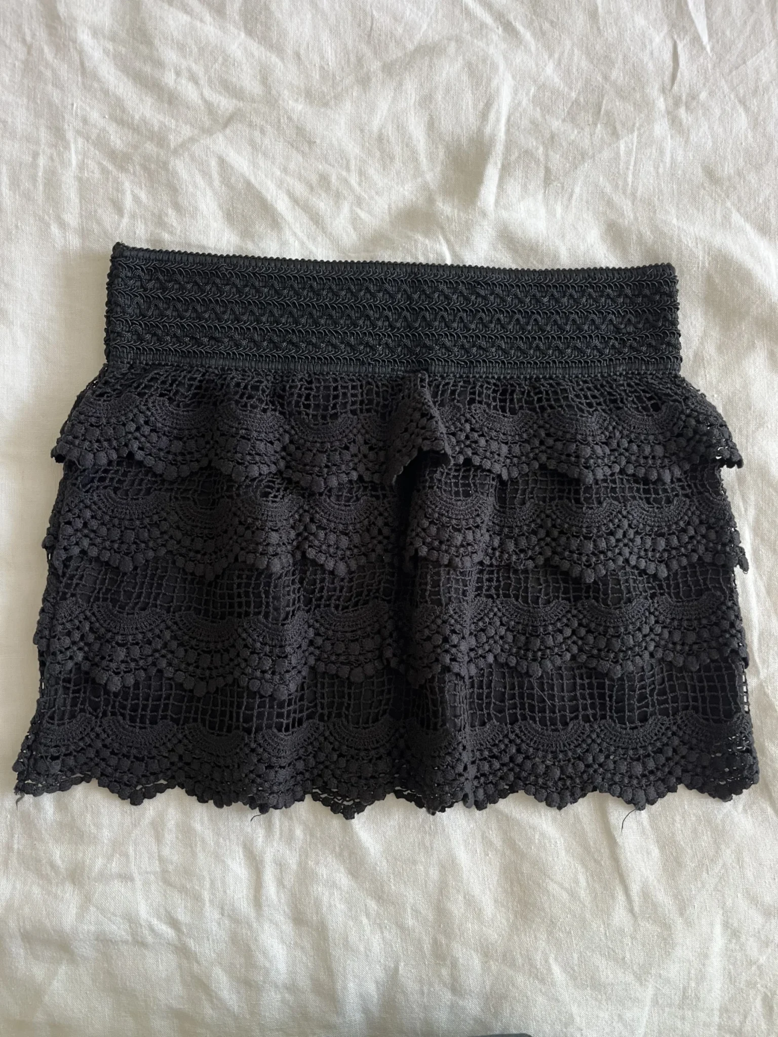 Featured image for Jupe en dentelle noire