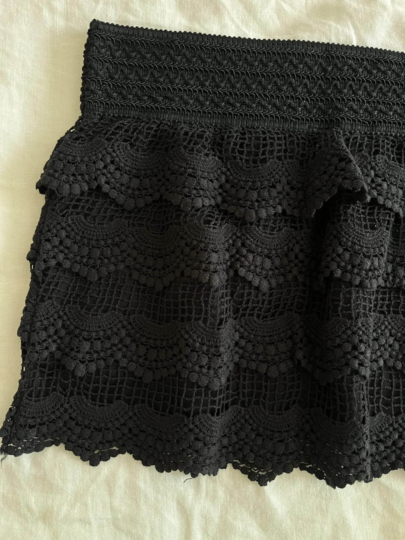 Image for Jupe en dentelle noire