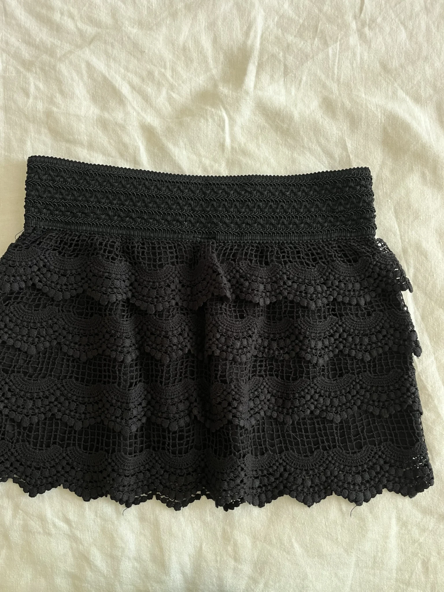 Image for Jupe en dentelle noire
