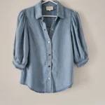 Featured thumbnail for Blouse en tencel manches bouffantes