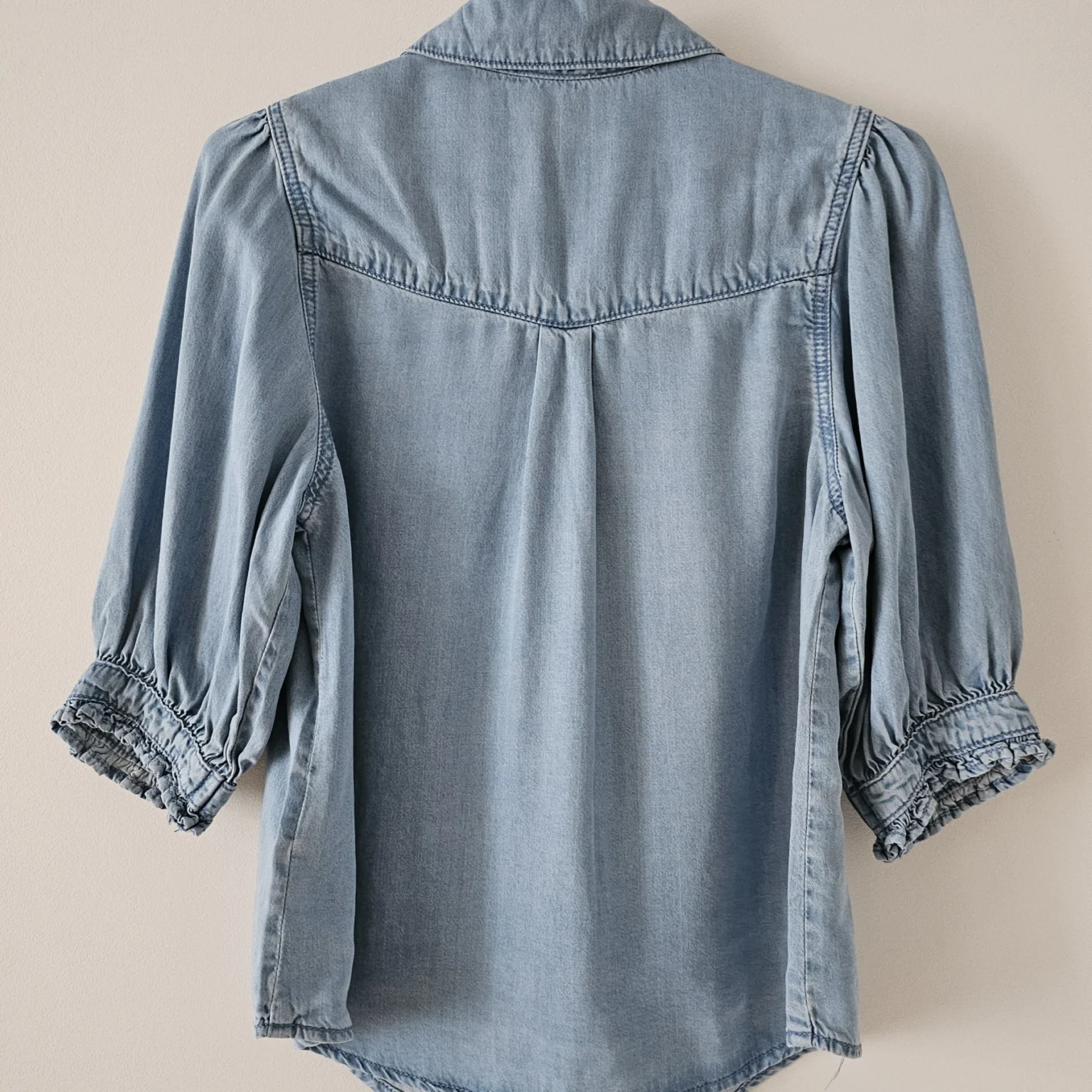 Image for Blouse en tencel manches bouffantes