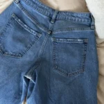 Thumbnail for Denim jambe droite à fente