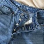 Thumbnail for Denim jambe droite à fente
