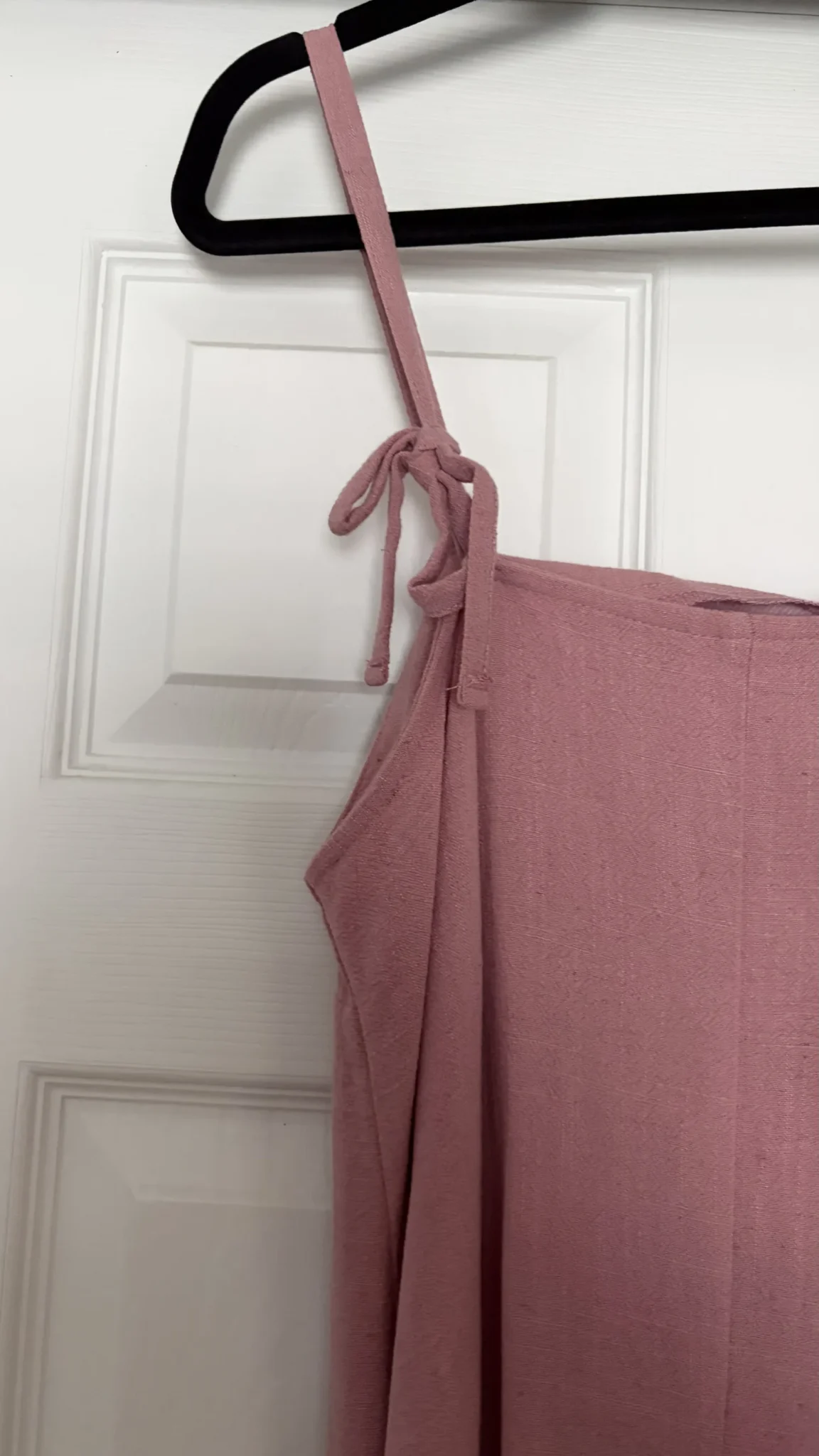 Featured image for Robe rose en lin