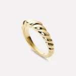 Featured thumbnail for Ana Luisa bague « Rope Slim » style croissant