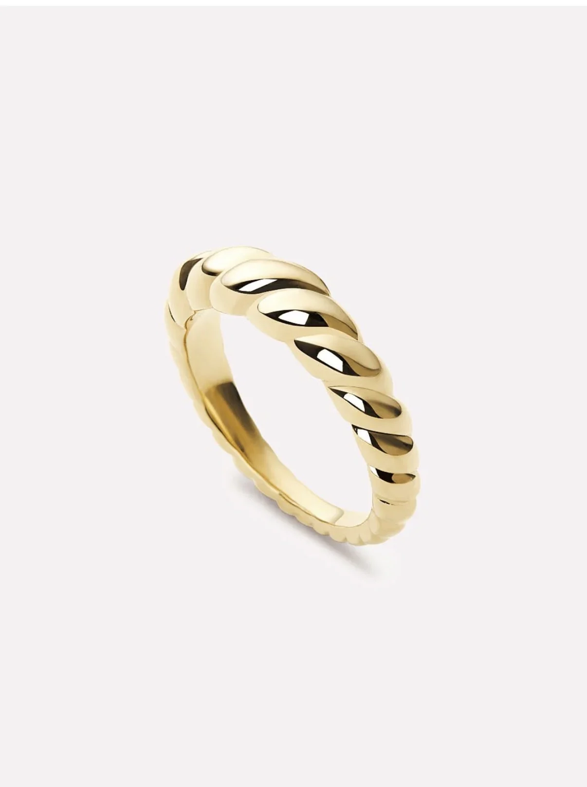 Ana Luisa bague « Rope Slim » style croissant *Autre seconde main