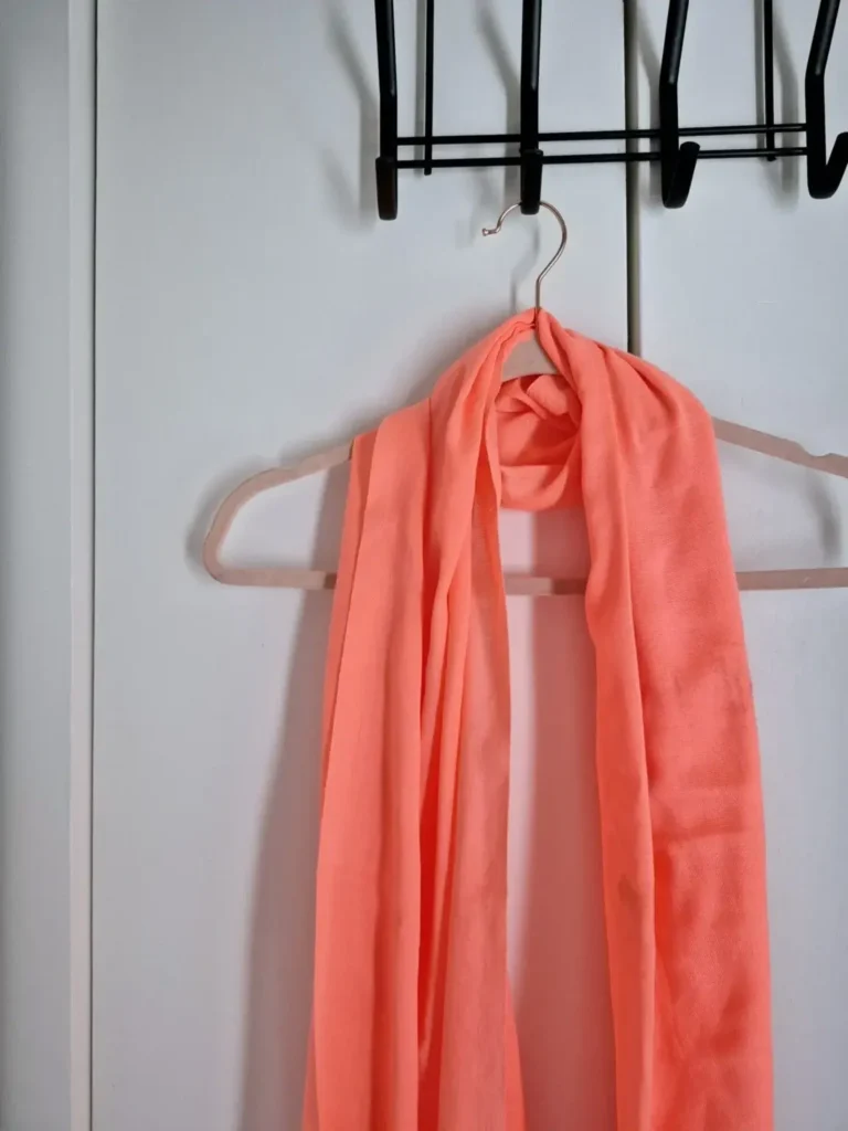 Image for Foulard couleur corail/pêche 🍑