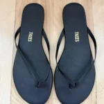Featured thumbnail for TKEES Black Minimalist Leather Lily Sandales