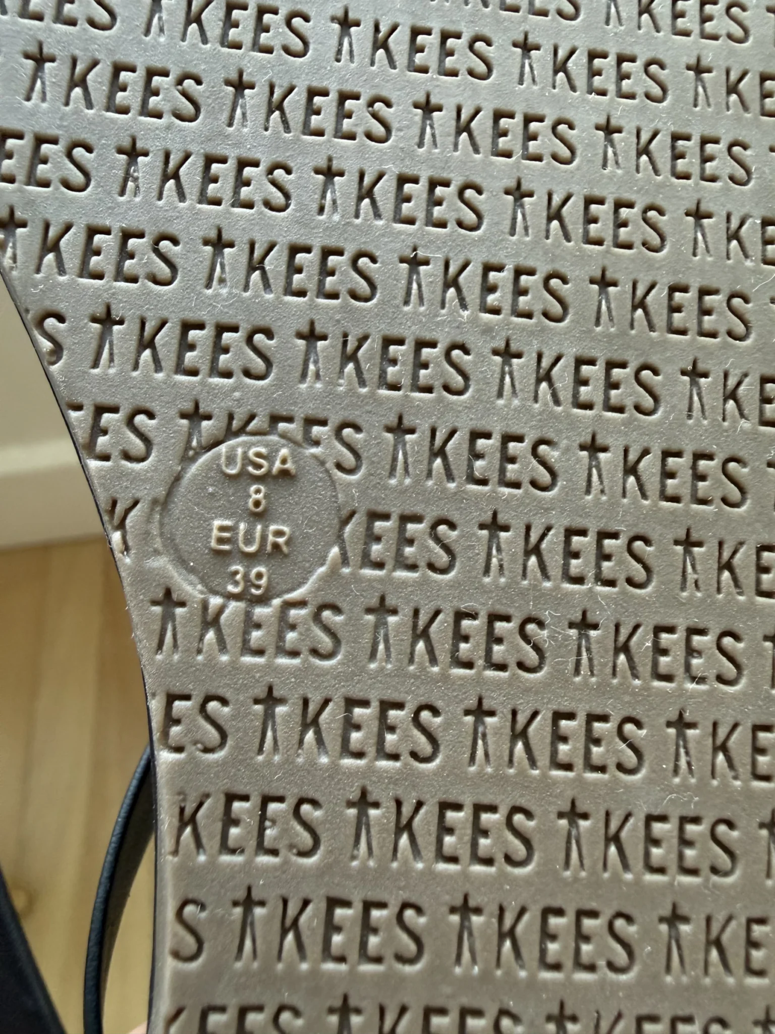 Image for TKEES Black Minimalist Leather Lily Sandales