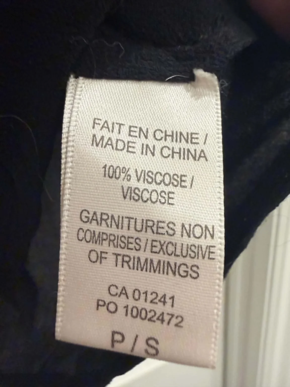 Image for Chemise crop manche courte noir