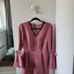 Featured thumbnail for Topshop - combinaison short couleur vieux rose