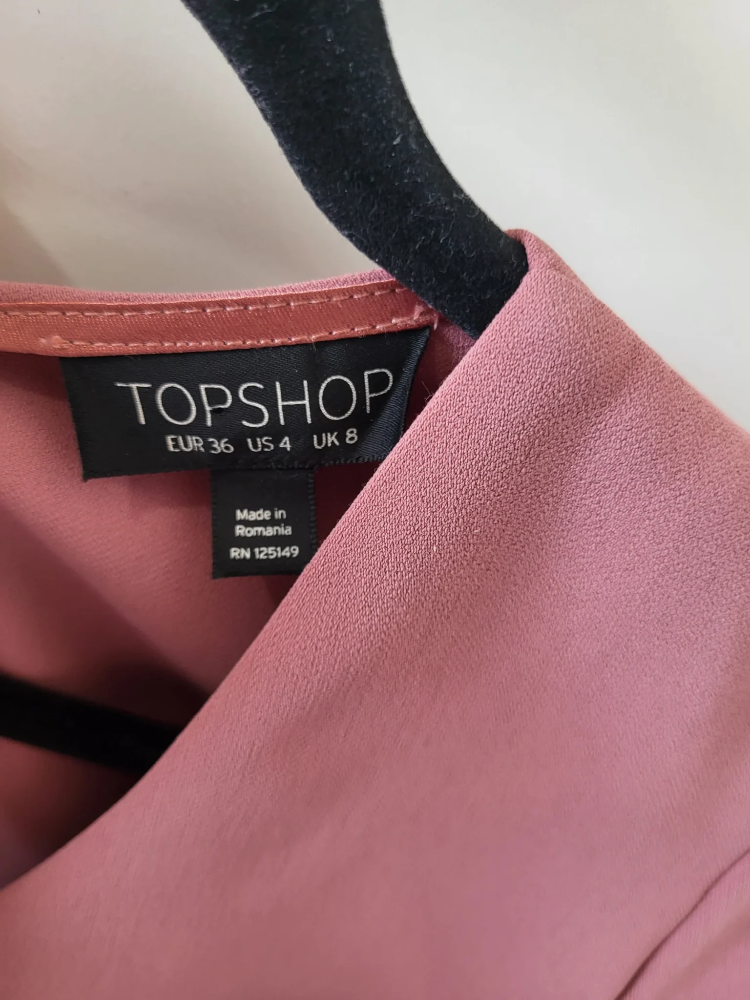 Image for Topshop - combinaison short couleur vieux rose