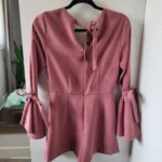 Thumbnail for Topshop - combinaison short couleur vieux rose