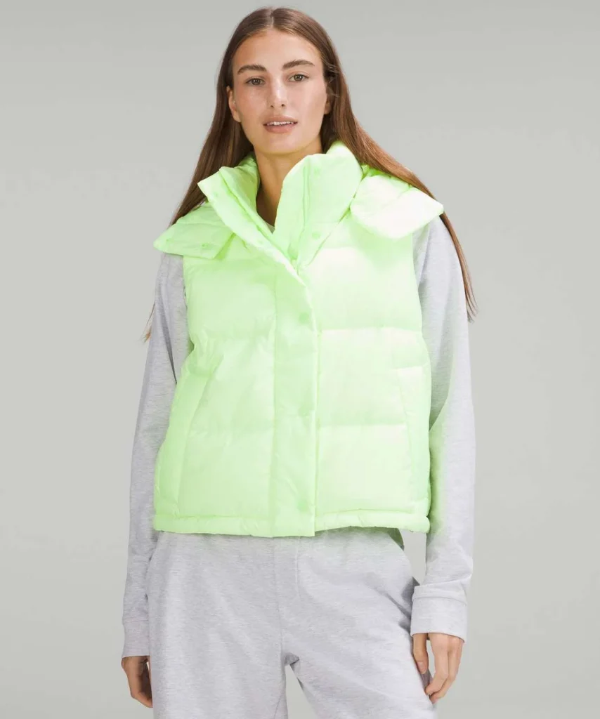 Featured image for Lululemon- veste sans manches vert fluo.
