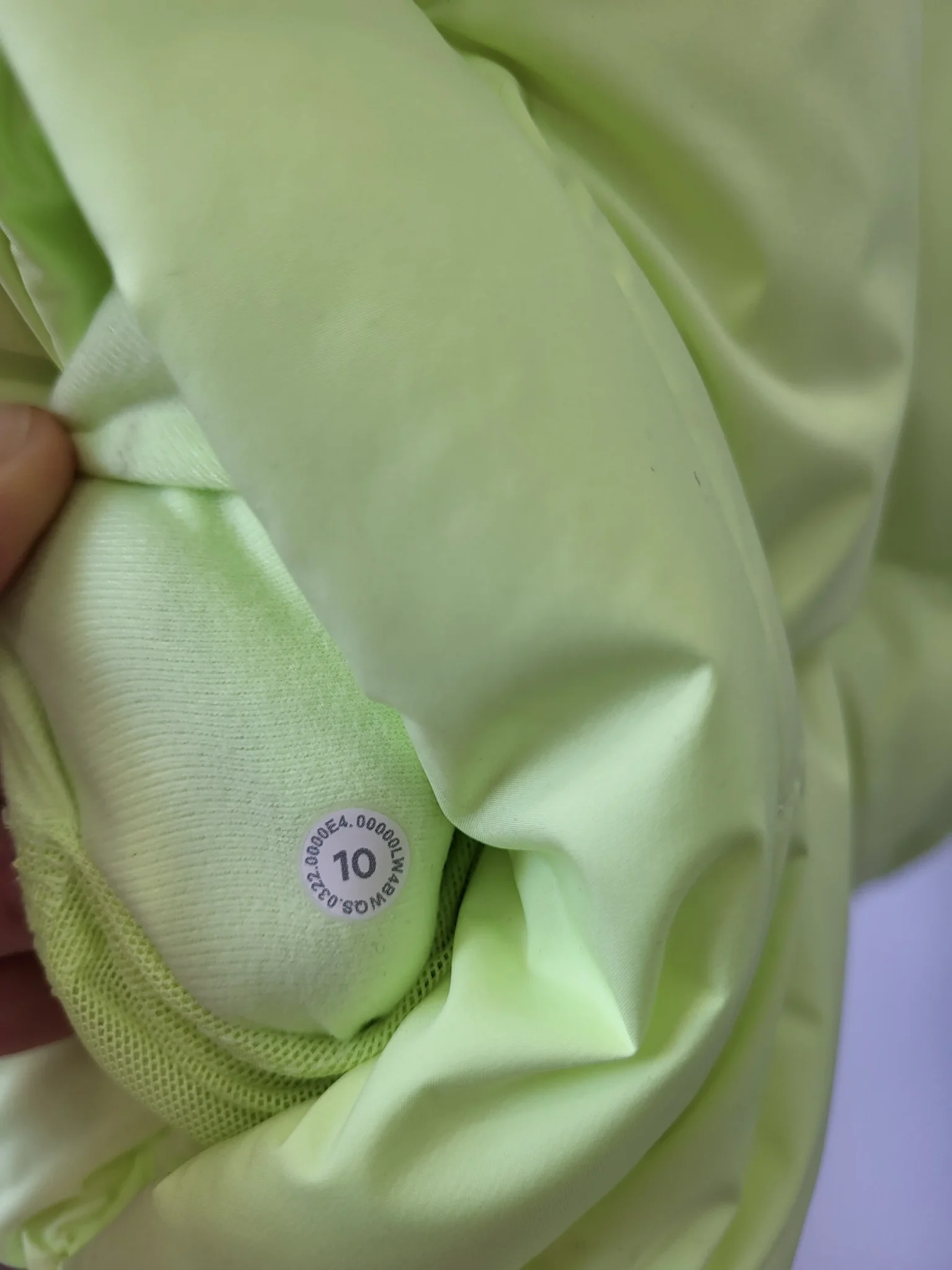 Image for Lululemon- veste sans manches vert fluo.