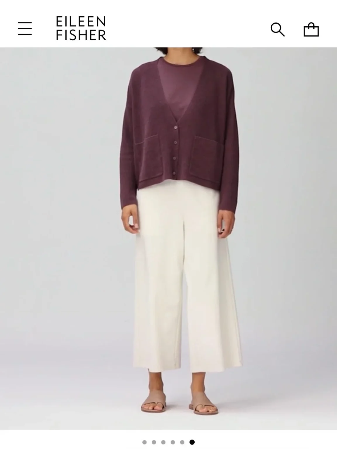 Image for ♥️Cardigan  EILEEN FISHER ( lin / coton)