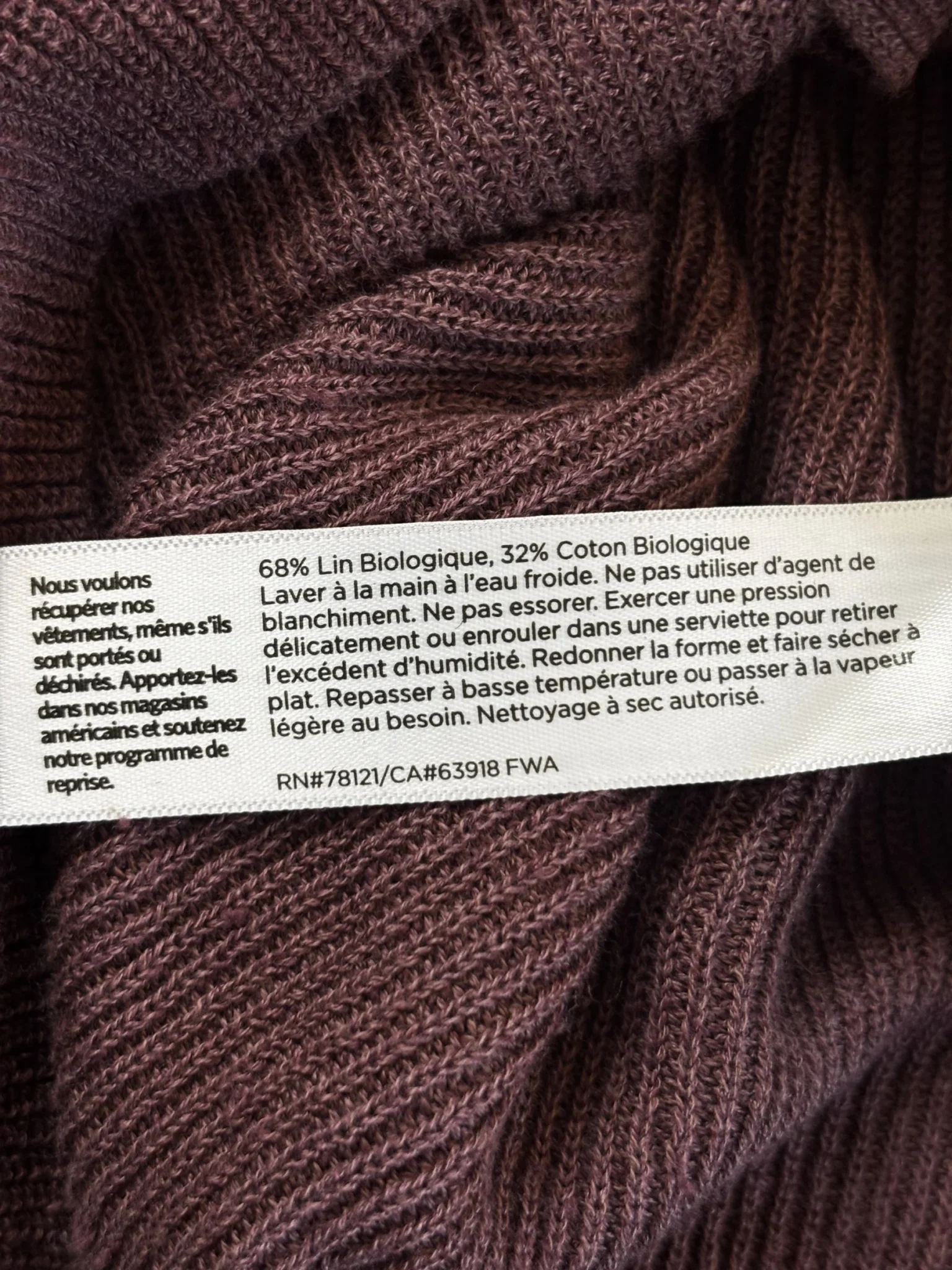 Image for ♥️Cardigan  EILEEN FISHER ( lin / coton)