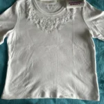 Featured thumbnail for Chandail blanc - 60% coton - Allison Daley