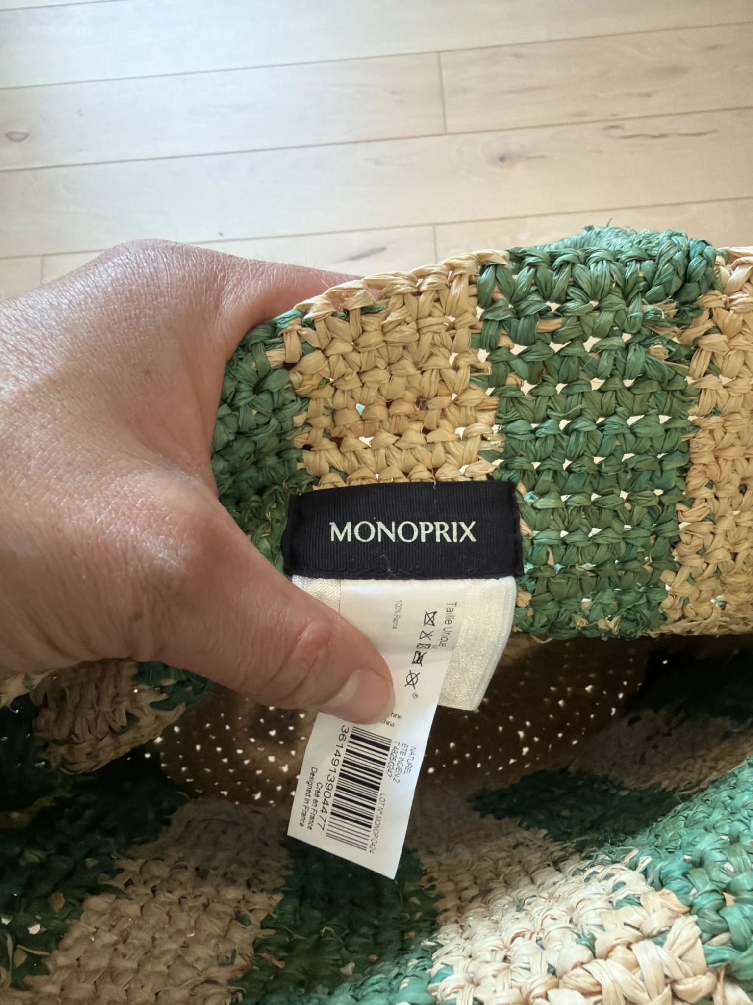 Image for Petit sac en rotin de chez Monoprix