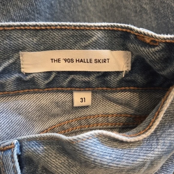 Image for Aritzia Denim Forum The '90s Halle Jupe Taille 31