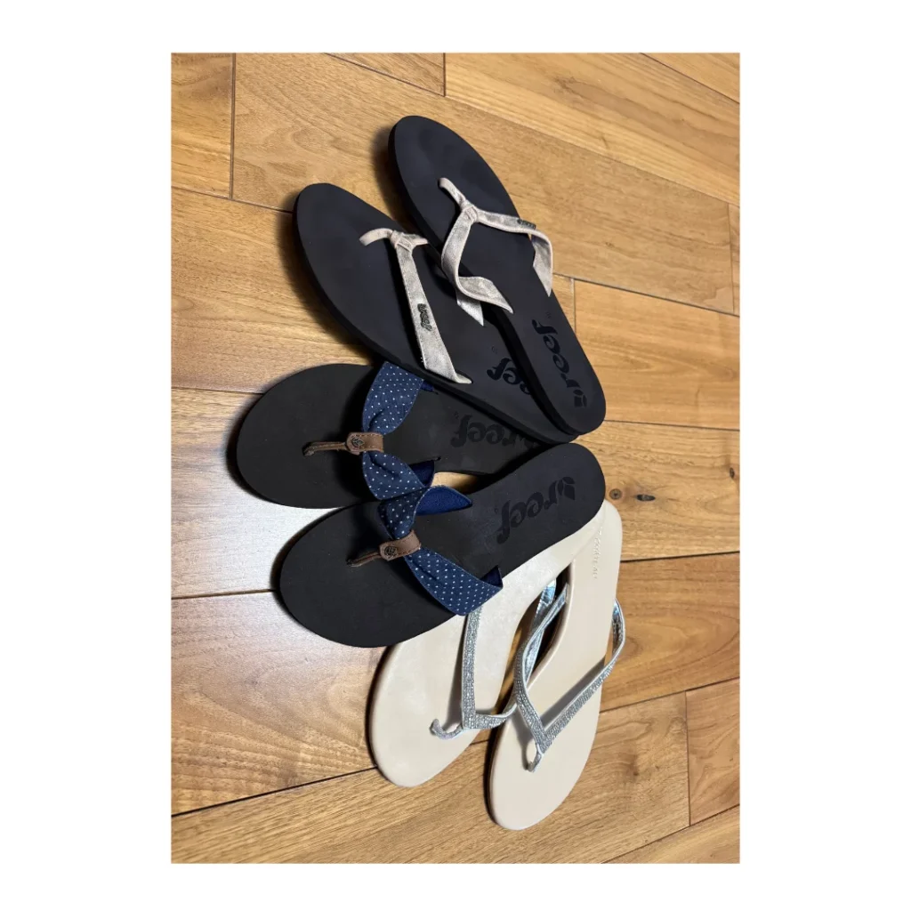 Featured image for Lot de 3 paires de sandales d'été femme – Reef et Le Château tailles 9–10 (convient env. taille 9–10)