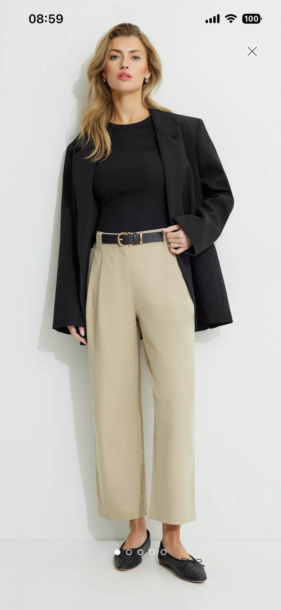 Image for Pantalons beiges Dynamite
