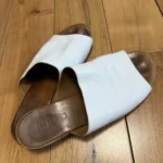 Thumbnail for Pack of 3 pairs of Bueno sandals in genuine leather - white, taupe and black | Size 41 ( fits size 9 )