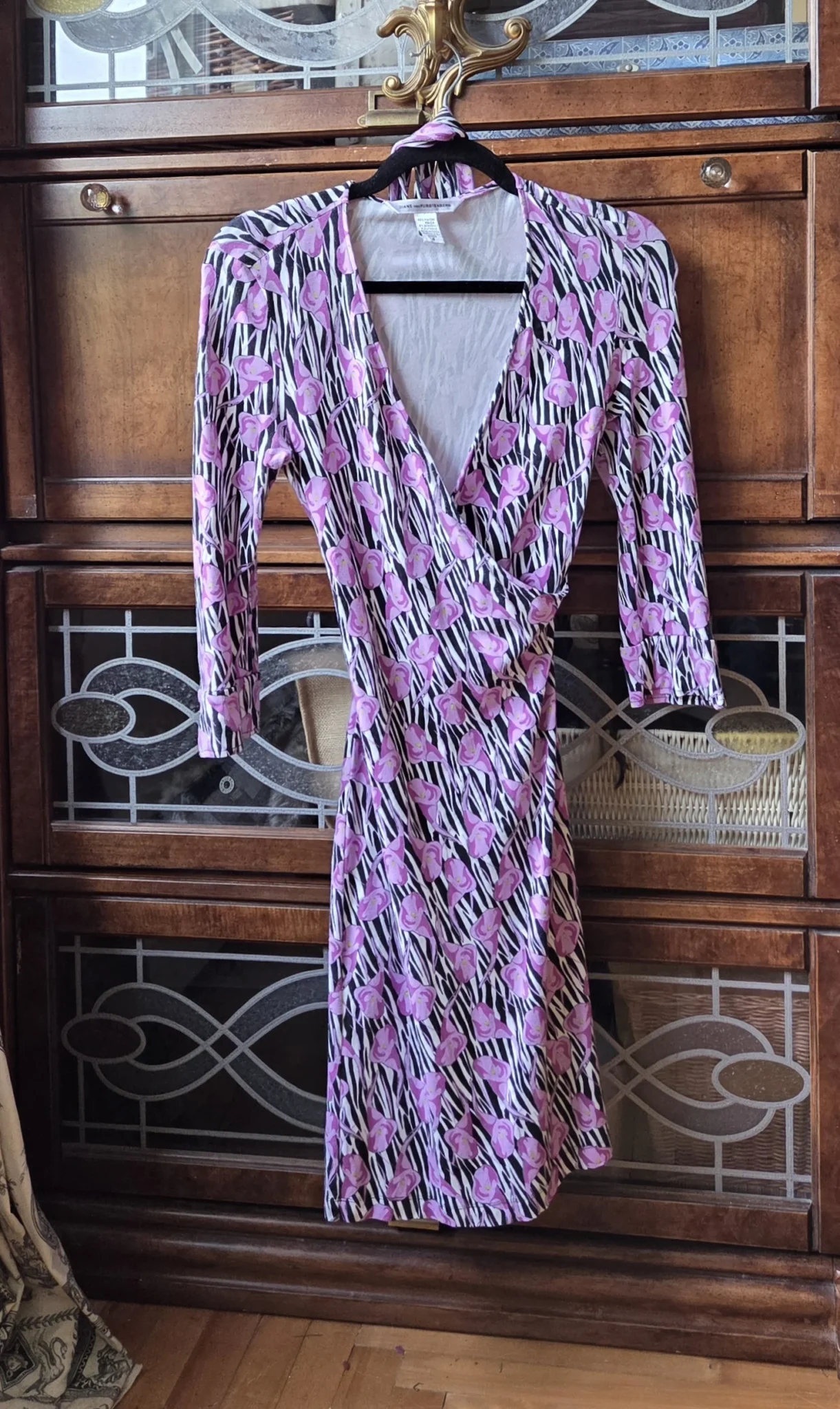Image for Robe portefeuille à imprimé floral Diane von Furstenberg