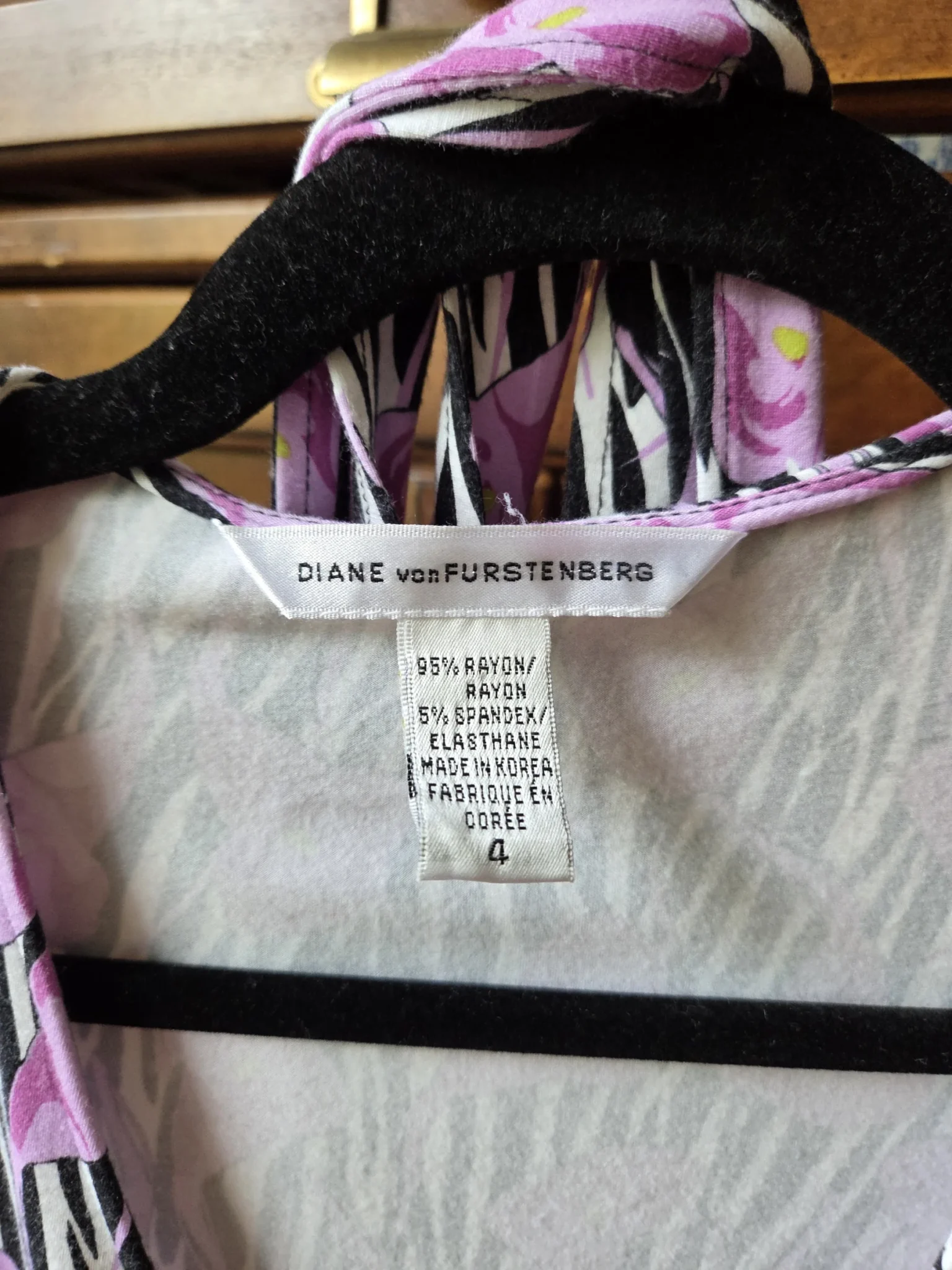 Image for Robe portefeuille à imprimé floral Diane von Furstenberg