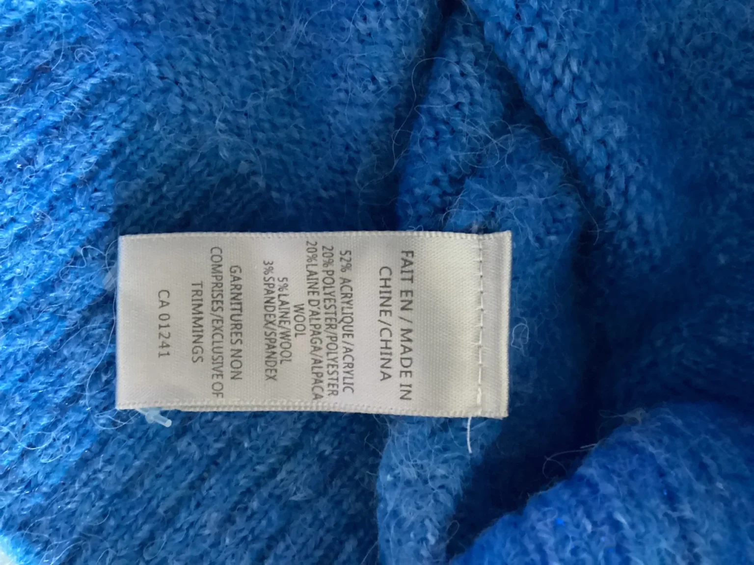 Image for Chandail bleu royal