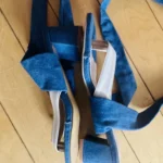 Thumbnail for Sandales à talons denim