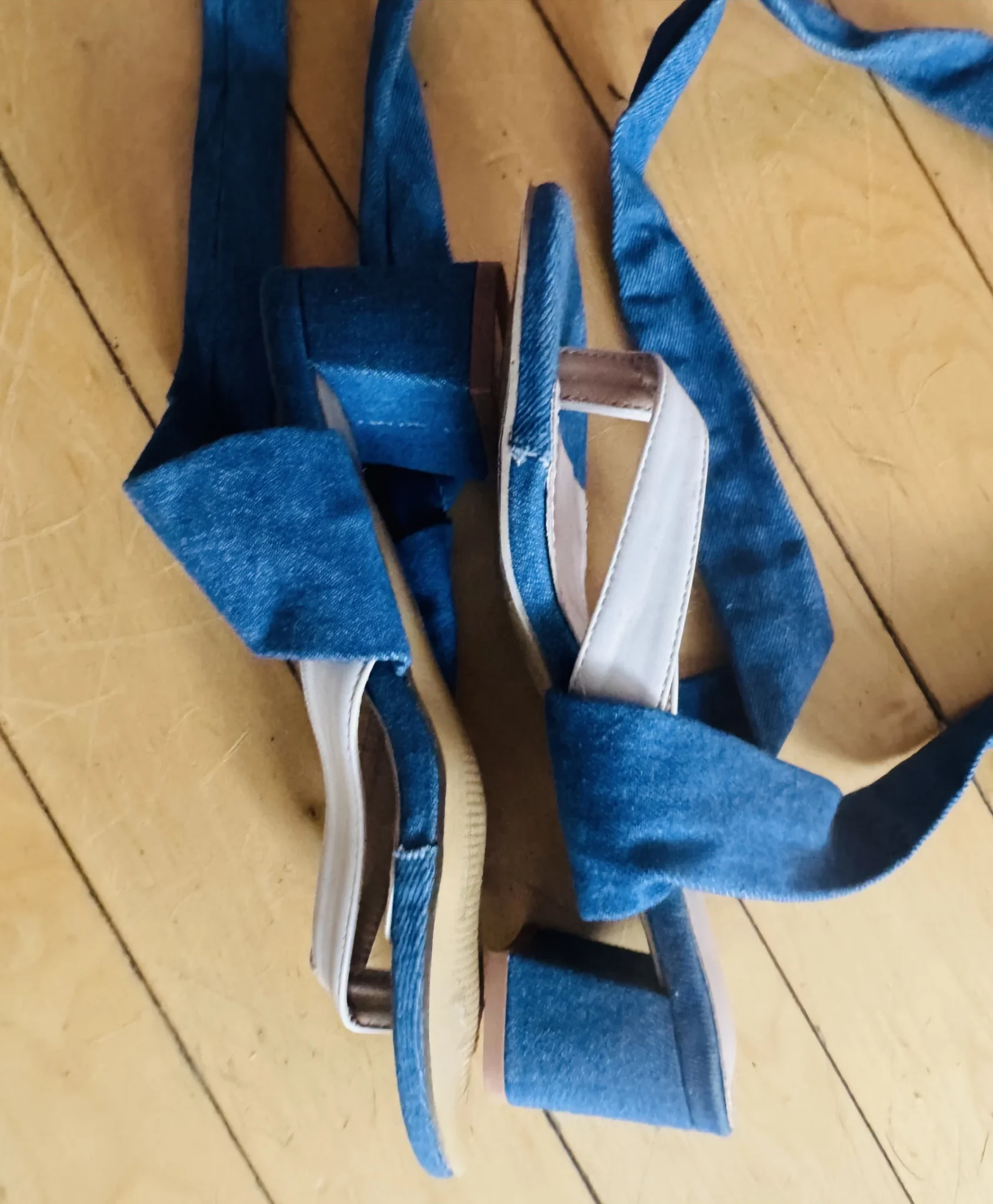 Image for Sandales à talons denim