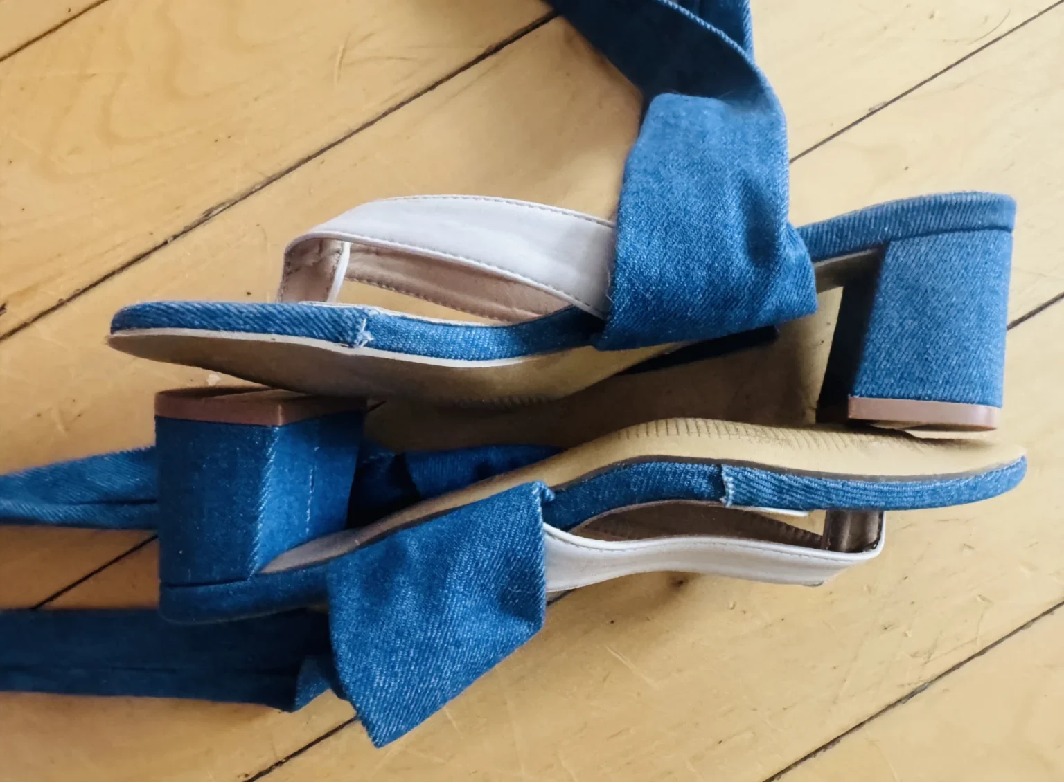 Image for Sandales à talons denim
