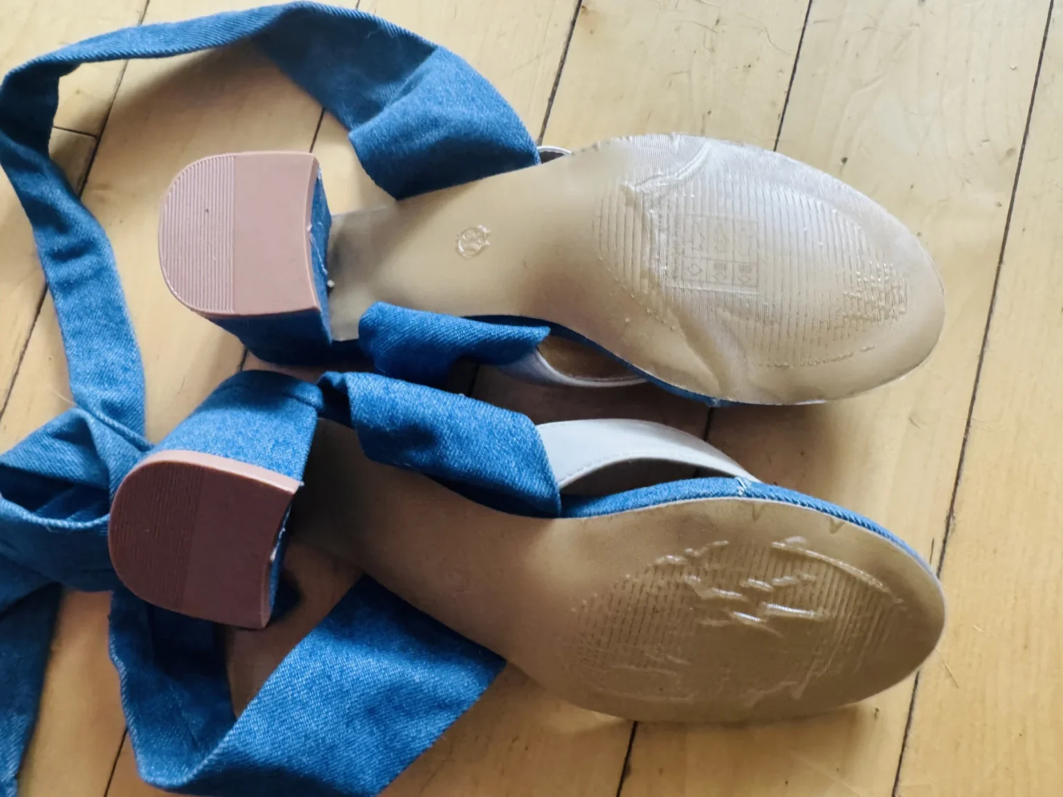Image for Sandales à talons denim