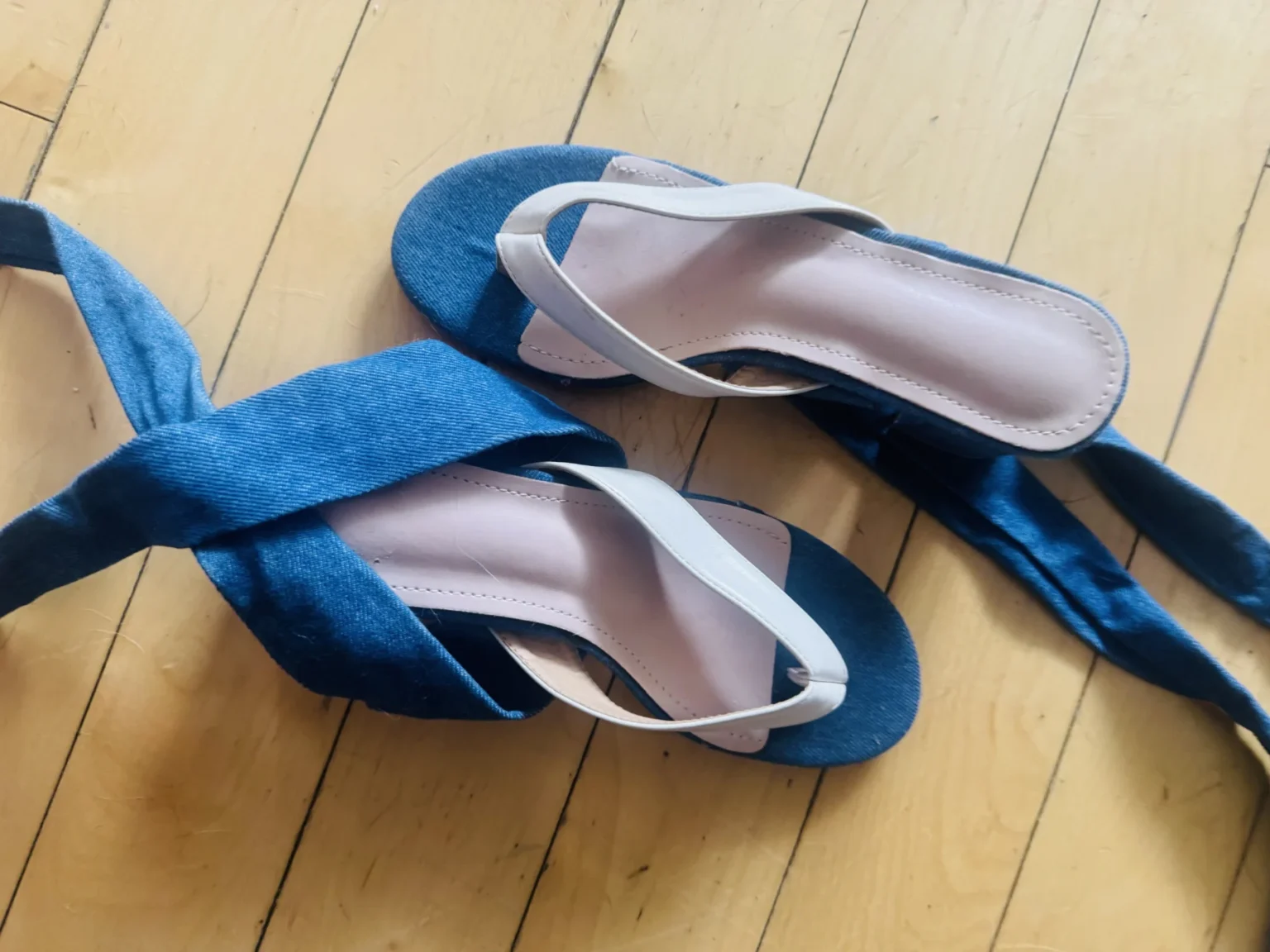 Image for Sandales à talons denim