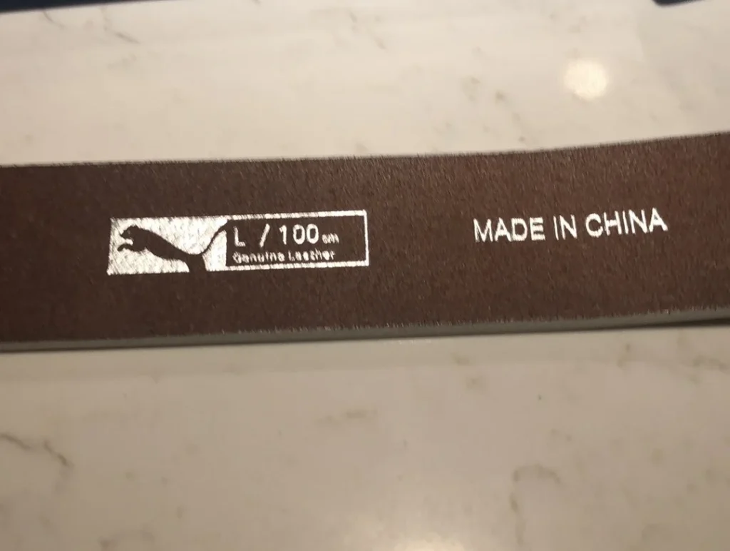 Image for Ceinture Puma blanche en cuir véritable