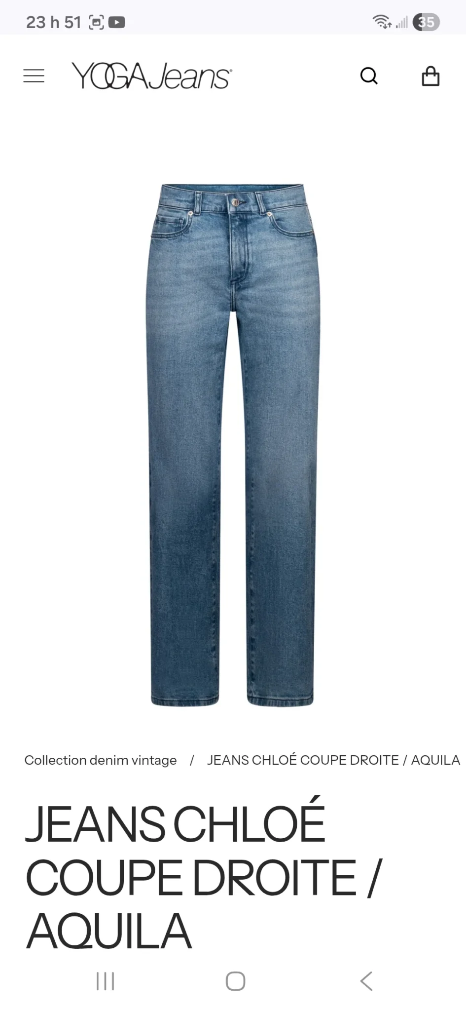 Image for Yoga Jeans 33