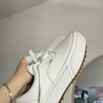 Thumbnail for *Rares - édition limitée* Vans Era plate-forme cuire vegan blanc grandeur 8
