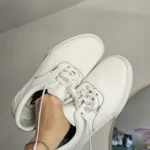 Thumbnail for *Rares - édition limitée* Vans Era plate-forme cuire vegan blanc grandeur 8