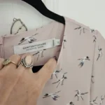 Thumbnail for Robe oiseaux rose Contemporain Simons mi-longue