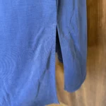 Thumbnail for Women's blue t-shirt maxi dress with slits M