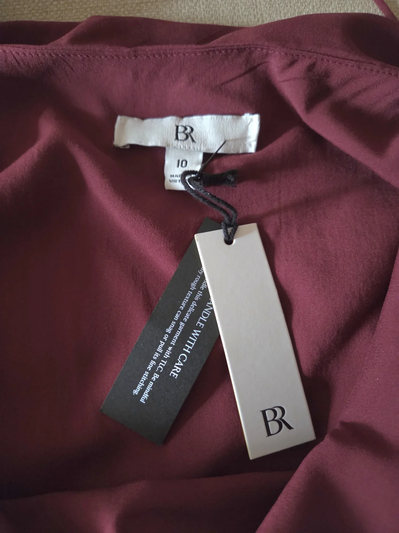 Image for BR-Magnificent burgundy dress new with label