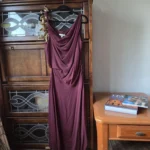 Thumbnail for BR-Magnificent burgundy dress new with label