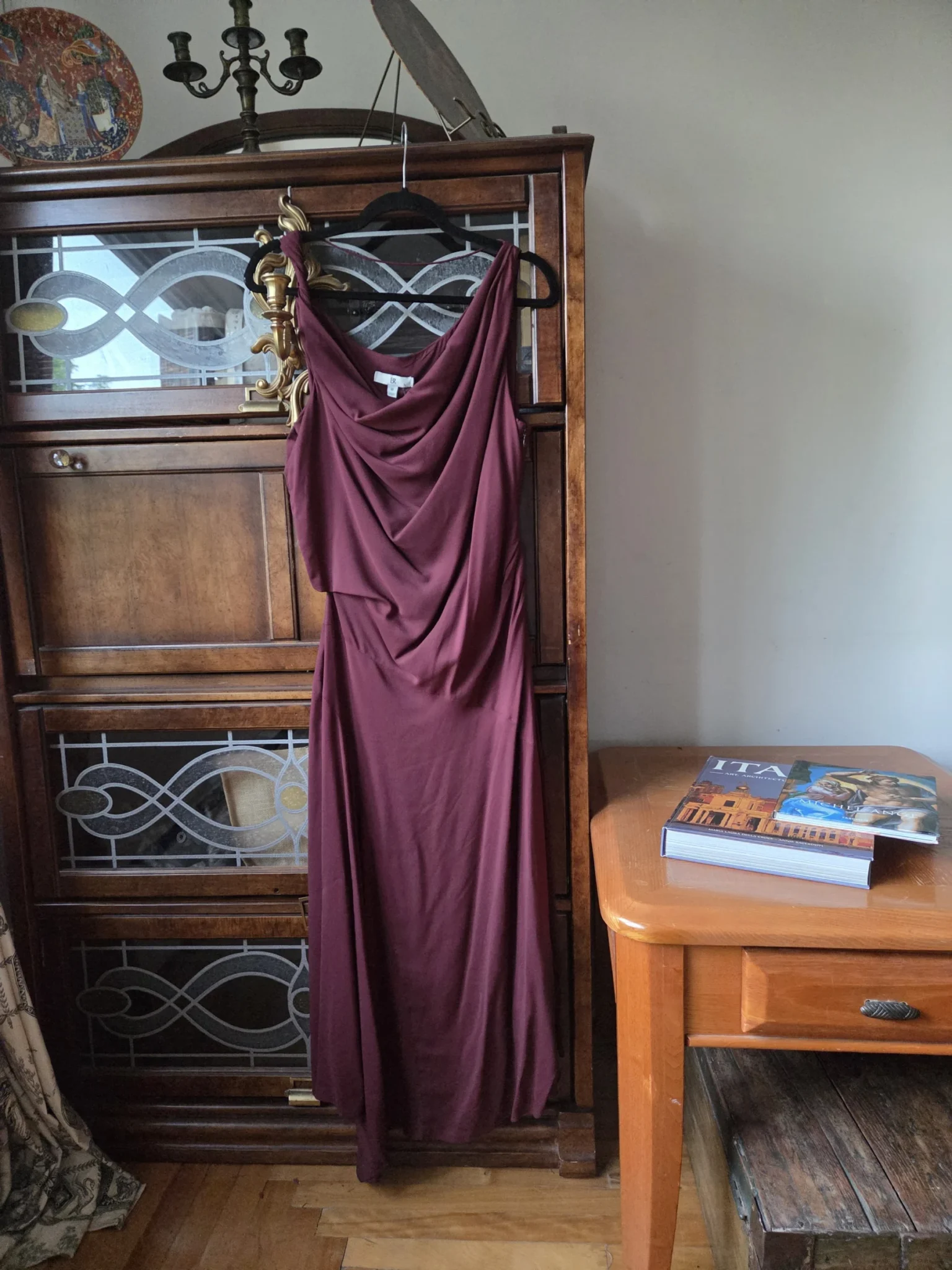 Image for BR-Magnificent burgundy dress new with label
