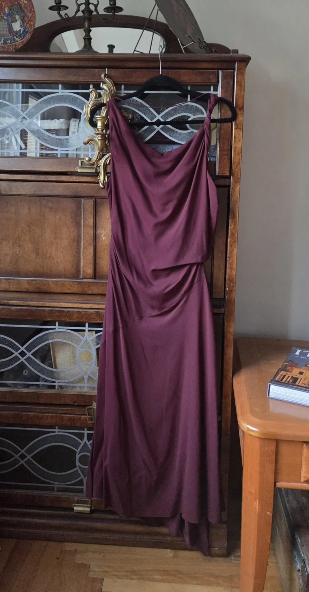 Image for BR-Magnificent burgundy dress new with label